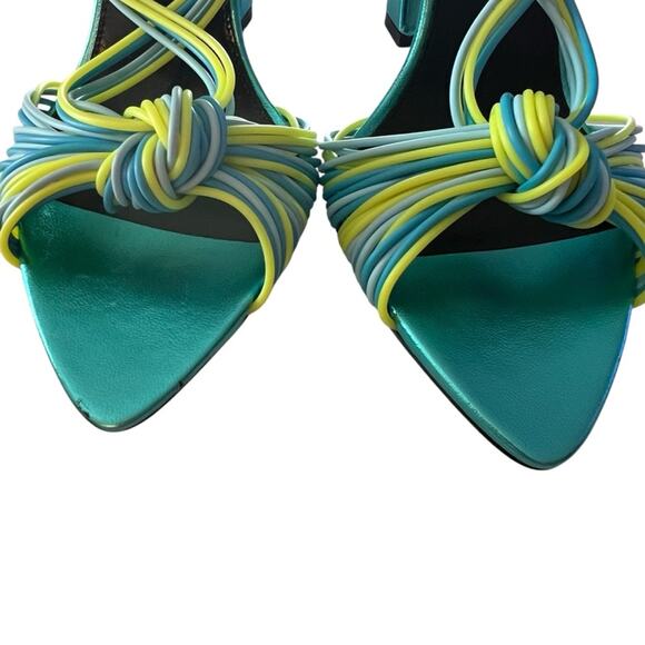 Saint Laurent Pool 105  Multi Strap High Heel Slingback Sandals EU 36 US 6 - Picture 2 of 13